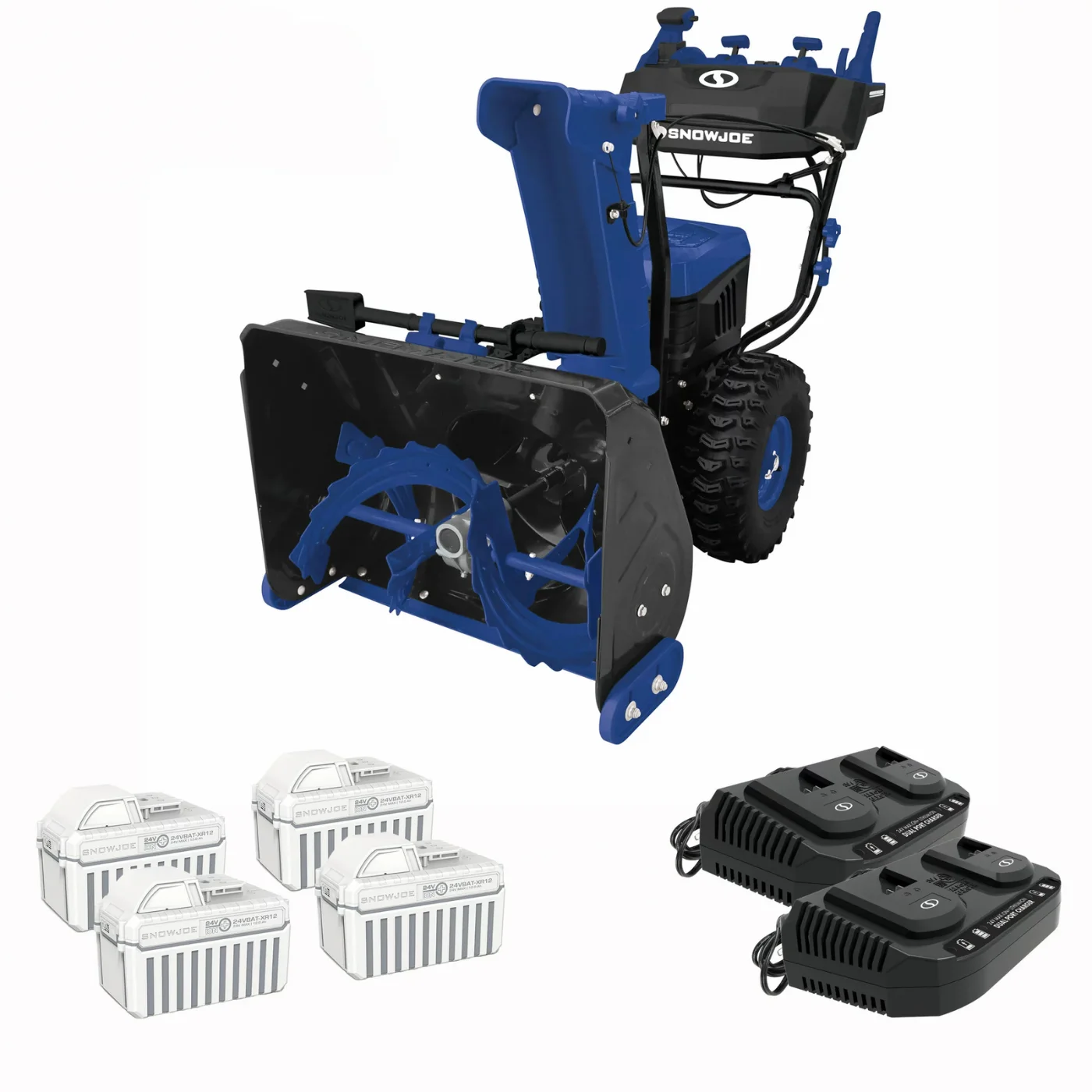1 Snow Joe 24V-X4-SB24 96V MAX 24-Inch Cordless Self-Propelled Dual-Stage Snow Blower Kit - Image 1