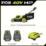 RYOBI 40V HP Brushless WHISPER SERIES 21-Inch Self-Propelled AWD Multi-Blade Lawn Mower - Image 3
